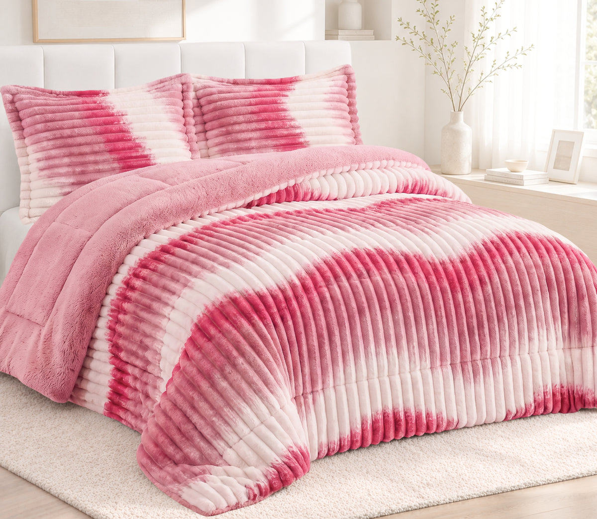 Couvre-lit Sherpa Niara Rose