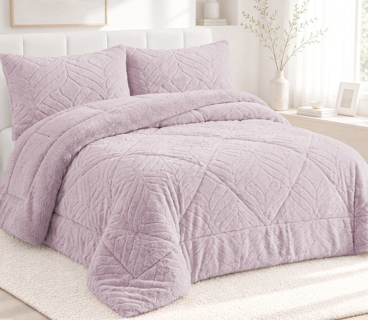 Couvre-lit Sherpa Nuvis Violet