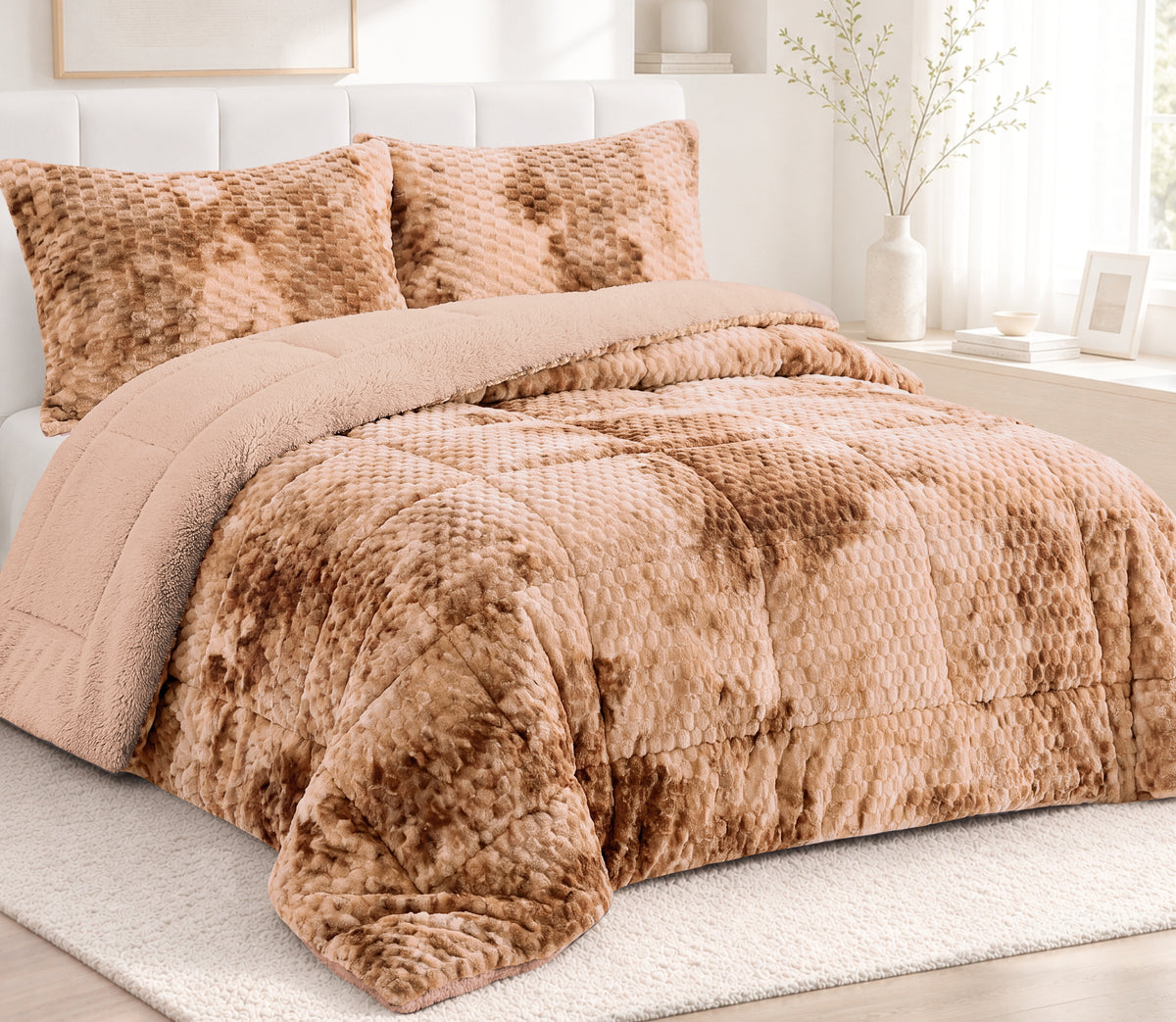 Trapunta in Sherpa Persa Beige