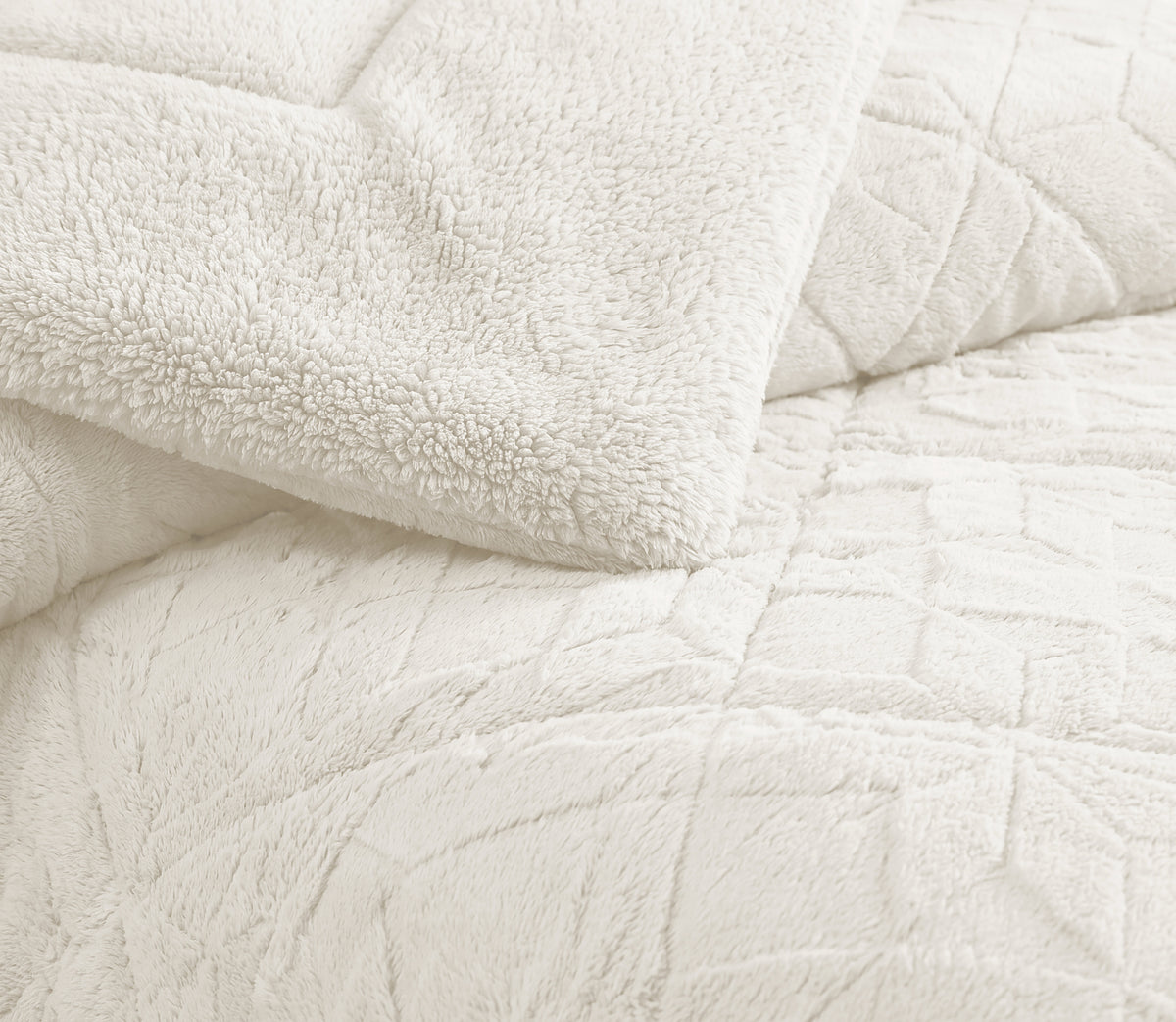 Sherpa-Bettdecke Fenix Perle