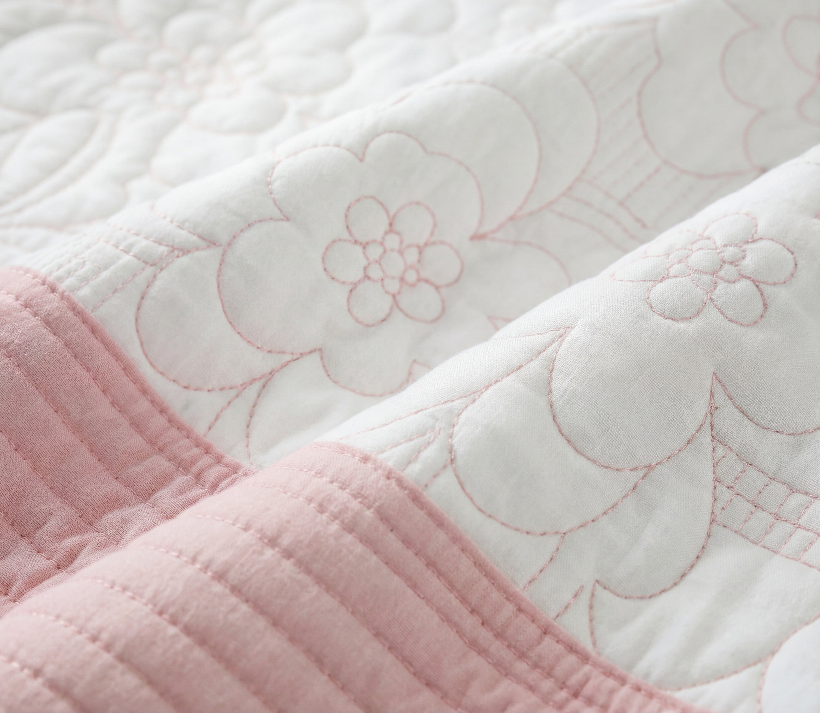 Couvre-lit Brodé Sali Rose