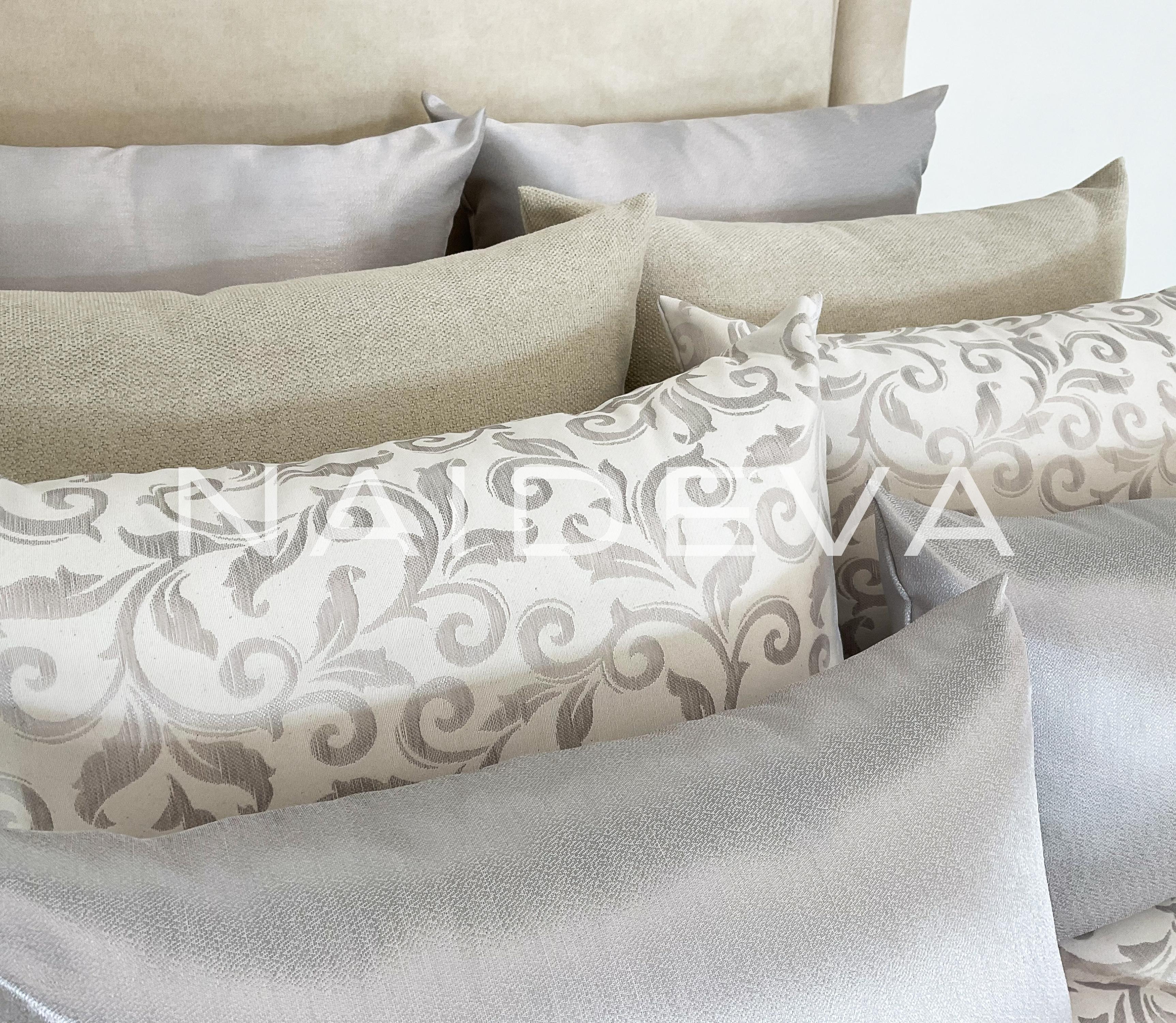 Tagesdecke Jacquard Neiva Silber